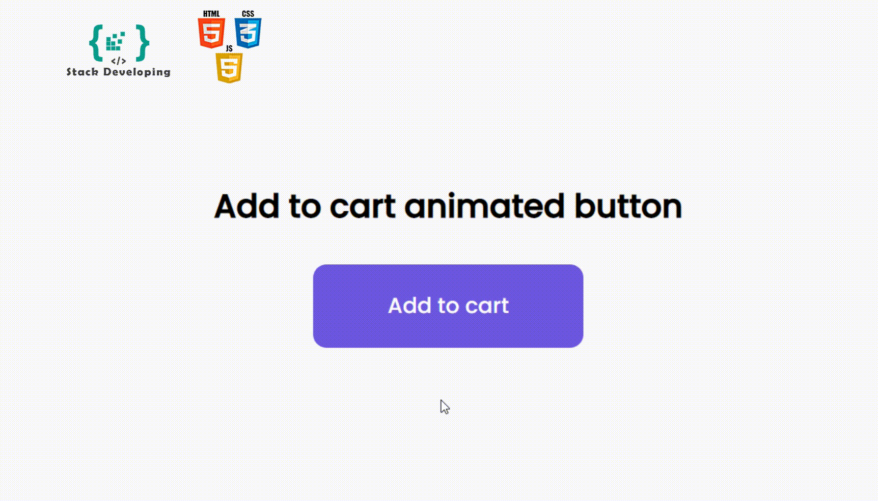 Add to Cart Animated Button
